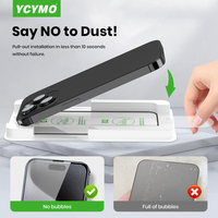 Emballage de vente au détail de logo personnalisé GEN7 privacy easy install magic box incassable verre protecteur d'écran pour iPhone 14 15 16 Pro Max