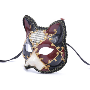 Masque animalier d'Halloween demi-visage, masque de fête anime, masque de renard européen et américain pour bal masqué de <span class=keywords><strong>Venise</strong></span> - Product Image 6
