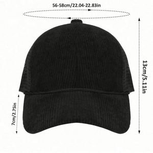 Wholesale High Quality Fashion Mens Sports Baseball Cap <b>Hats</b> Custom Embroidery Logo Blank Corduroy Trucker <b>Hats</b> <b>for</b> Unisex - Product Image 6