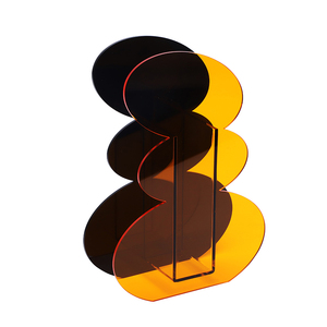 Florero Acrílico Bicolor de Estilo Nórdico Moderno, 16x23x6cm, Decoración Moderna para Mesa de Centro - Product Image 4