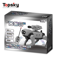 Jouets de robot chien télécommandés en plastique à assembler soi-même, jouets interactifs pour enfants, robot chien électronique STEM, jouets de construction
