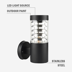 Moderne Außenwandleuchte Wasserdichte Edelstahl-Lampe Mit E27-Lichtquelle 220V AC-Stromversorgung - Product Image 3
