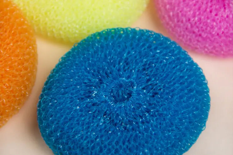 7g*4pcs Household cleaning plastic scourer /clean ball with PP