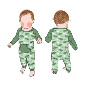 Venta al por mayor personalizado <span class=keywords><strong>de</strong></span> alta calidad <span class=keywords><strong>de</strong></span> bambú cremallera botones a presión niños Pijamas bebé mameluco para niños recién nacidos - Product Image 6