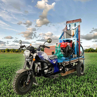 Machine et Équipement de Forage Mini Tricycle de 200 Mètres pour Puits d'Eau, Type Ferme