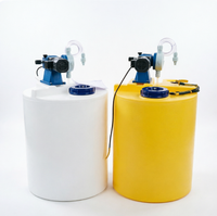Cuve de mélange en PE résistante aux produits chimiques avec moteur et pompe pour dosage/dissolution acide et alcaline 250L/heure
