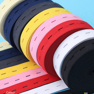 Hot Sale Adjustable Buttonhole Elastic Band With <strong>Button</strong> Holes For Garments - Product Image 3