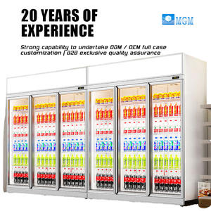 Refrigerador Popular de Bajo Mantenimiento, Vitrina de Exhibición de Tres Puertas para Supermercados, Congelador de Gran Capacidad, Enfriador Ecológico para Cantinas - Product Image 1