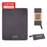 Coussin-plaid 3-en-1 personnalisé OEM, multifonction, doux et confortable, pour la climatisation, style minimaliste, pour dormir