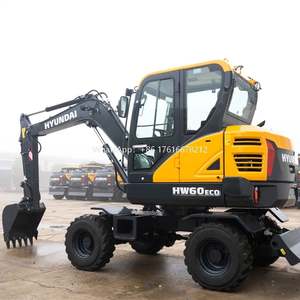 Excavatrice sur pneus d'occasion Hyundai 60w d'origine coréenne, excavatrice sur pneus d'occasion Hyundai 60w à vendre - Product Image 2