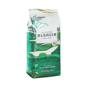 Упаковка для кофейных зерен, пакет из крафт-бумаги, индивидуальная экологически чистая упаковка для кофе