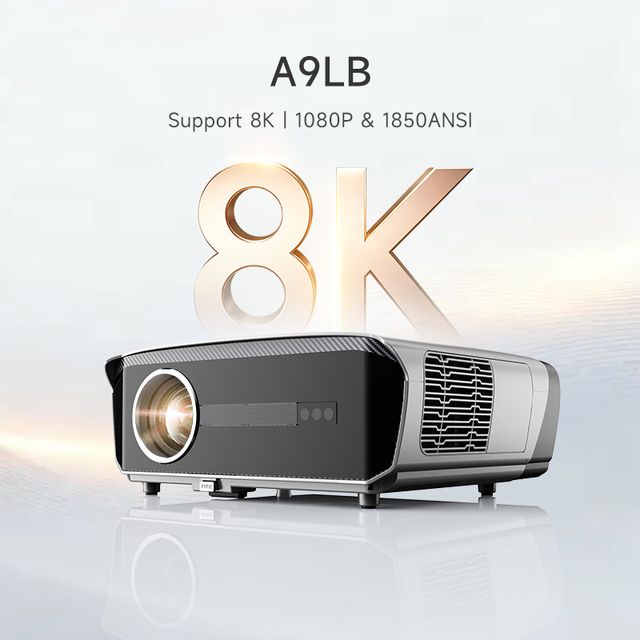 2026 New Model Smart Projector  1850 ANSI Lumens 40W Stereo Sound MT9660 Chip Electric Lens Cover