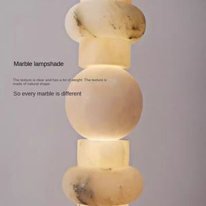 โคมไฟตั้งพื้น LED ระดับไฮเอนด์ดีไซน์หินอ่อนเกล็ดหิมะธรรมชาติหรูหราเหล็กสีฟ้าสำหรับห้องนั่งเล่นห้องนอนห้องเรียนสำนักงาน - Product Image 2