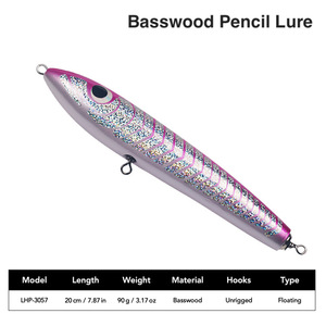Crayon en bois de tilleul Popper leurre 20cm 90g leurre flottant Topwater Popper pour GT thon gros <span class=keywords><strong>poisson</strong></span> d'eau salée - Product Image 2