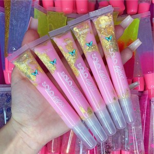 Tubi di Base Private Label Fornitore Vegan Chiaro Frutta Make Up Cosmetic Lipgloss Rosa Logo Tubo 15ml Lip Gloss - Product Image 3