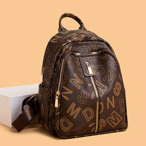 Fashion Printed Design PU <b>Backpack</b> <b>Large</b> Capacity Travel <b>Backpack</b> For <b>Women</b> - Product Image 1