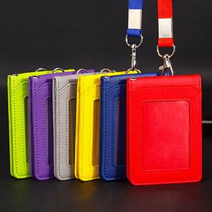 Porte-badge rétractable en cuir avec nom et identifiant, prix compétitif d'usine, pas de minimum - Product Image 3