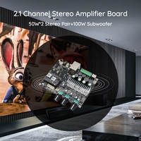 Amp 2.1 puissance professionnelle stéréo home cinéma amplificateur module amplificateur audio carte subwoofer 2.1 carte amplificateur