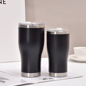 20oz Curve Tumbler with Lid <b>Double</b> <b>Wall</b> Vacuum Insulated Stainless Steel Mug Gradient Powder Coated Hot - Product Image 4