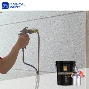Peinture acrylique liquide à base d'eau pour murs extérieurs, effet pierre granitique - Product Image 3