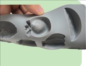 Molde De Silicone Personalizado Para Chocolate Sorvete Geléia Biscoitos-Frutas Como Morangos Abacaxis Maçãs Uvas Ferramentas De Cozimento - Product Image 5