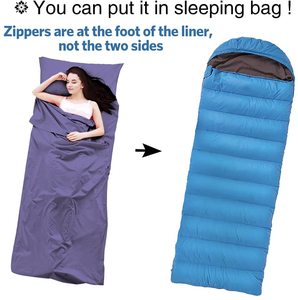 Woqi — <span class=keywords><strong>sac</strong></span> <span class=keywords><strong>de</strong></span> couchage pour adultes, couverture Portable avec crochet, parfait pour la randonnée Camping voyage - Product Image 2