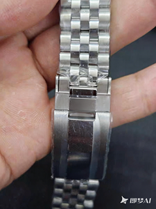 <span class=keywords><strong>Bracelet</strong></span> Jubilé 20mm 21mm 22mm pour Tudor 1958, extrémités courbées solides, <span class=keywords><strong>bracelet</strong></span> de <span class=keywords><strong>montre</strong></span> en acier inoxydable Rlx, fermoir pliant Glide Lock - Product Image 3