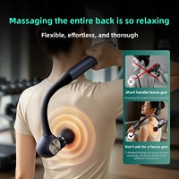 Pistola de Masaje Muscular Fascial, Modelo Extendido de Mano, para Mujeres y Hombres, Uso Doméstico, Eléctrica, Multifuncional, para Masaje Corporal Completo