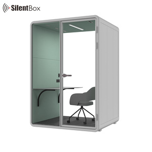 Acoustic Meeting Pods Customization Size Multi Functional Movable Soundproof Cabin Silent <strong>Booth</strong> For Office Room - Product Image 3