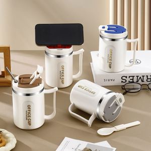 304 Stainless Steel Gift Mug with Lid and Straw Universal Cup for Home & Office Use - Product Image 6
