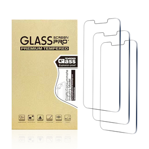 Protector de pantalla de vidrio templado para teléfono móvil, paquete de 3 películas de pantalla ultra finas HD de 9H para <span class=keywords><strong>iphone</strong></span> 12 <span class=keywords><strong>13</strong></span> <span class=keywords><strong>14</strong></span> plus <span class=keywords><strong>pro</strong></span> max - Product Image 4