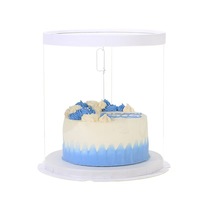 Boîte à gâteau transparente de qualité alimentaire, personnalisable avec logo, plusieurs tailles, impression écologique, vente en gros