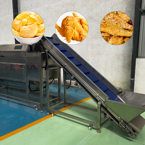 Línea de Producción Industrial de Fritura Continua, Máquina de Fritura de Temperatura Constante con Velocidad Regulada por Frecuencia Variable - Product Image 1