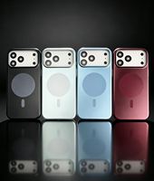 Coque PC givrée personnalisable, design officiel magnétique, peinture métallique, nouvelles couleurs, vente chaude pour iPhone 18 17 16 15 14 13 Pro Max