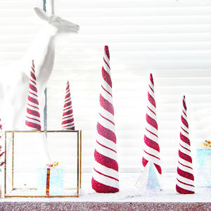 High Quality Factory Christmas Plastic Red White <strong>Candy</strong> <strong>Cane</strong> for <strong>Mini</strong> Christmas Tree and Shopping Mall Window Decoration - Product Image 3