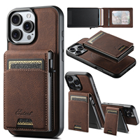 Étui de téléphone SUTENI pour iPhone 18 Pro Max avec chargement magnétique sans fil, fente pour cartes, portefeuille, boîte à cartes, en similicuir, compatible avec les modèles 17, 16 Plus, 15