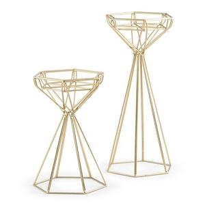 Tall Gold Plating Geometric <b>Candle</b> <b>Holder</b> New Design Hot Selling New Style Best Selling Luxury Home Decorative <b>Candle</b> <b>Holder</b> - Product Image 1