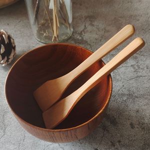 Mini spatule en bambou naturel 13*2.7cm, cuillère, <span class=keywords><strong>ustensile</strong></span> de cuisine, sûr pour les aliments, design durable et pratique - Product Image 2