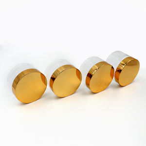 Frascos de Plástico Transparentes Negros y Blancos de Alta Calidad con Tapas Doradas de Rosca, Personalizables para Crema Facial, Impresión por Serigrafía - Product Image 4