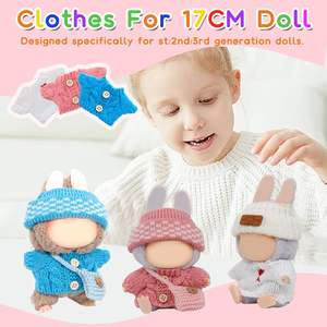 Costume de mode de luxe haut de gamme 3 ensembles de vêtements de poupée de 17cm ensemble de tenues de jouets de dessin animé pour la collecte d'affichage - Product Image 2