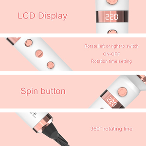 <span class=keywords><strong>2026</strong></span> स्वचालित सिरेमिक इलेक्ट्रिक कर्लिंग आयरन घूर्णन मशीन कर्लर्स जादू निजी लेबल बाल क्रिमपर ptc lcd - Product Image 4