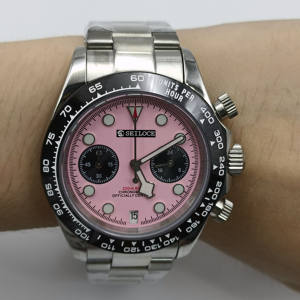 Reloj de Cuarzo Personalizado con Movimiento VK64, Caja y Correa de Acero Inoxidable, Reloj de Lujo de Alta Gama - Product Image 1