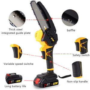 Tronçonneuse électrique Km 4 en 1, mini tronçonneuse portative sans fil pour usage domestique et bricolage - Product Image 2