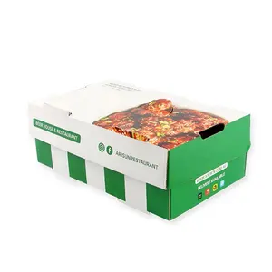 새로운 스타일 디자인 패스트 푸드 상자 사용자 정의 로고와 튀김 치킨 포장 큰 상자
