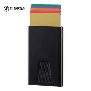 TILONSTAR Usine Prix de Gros Affaires Pop up Cartes Portefeuille Avec Pince À Billets Automatique RFID Crédit En Aluminium Porte-Cartes Cas - Product Image 1