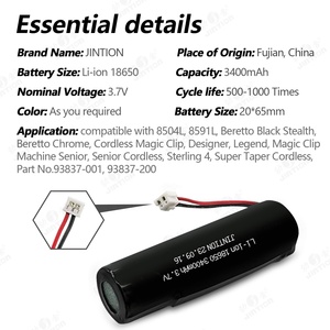 <span class=keywords><strong>แบ</strong></span><span class=keywords><strong>ต</strong></span><span class=keywords><strong>เต</strong></span>อรี่ 18650 3.7v 3400mah สำหรับเครื่องตัดผมไร้สาย <span class=keywords><strong>Wahl</strong></span> รุ่น 93837-001, Magic Clip, Designer, Sterling 4, Super Taper - Product Image 3