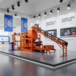 Proyectos <span class=keywords><strong>de</strong></span> Infraestructura en África, Máquina Automática para Fabricar Bloques <span class=keywords><strong>de</strong></span> Hormigón QTJ4-25 - Product Image 1