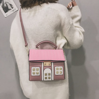 Sacs à bandoulière en forme de maison pour femmes, mode, personnalité, en cuir PU, sac à main décontracté et sac à main