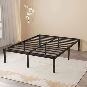 WEKIS Modern <b>Space</b>-<b>Saving</b> Folding <b>Bed</b> Frame-King/Queen Size Gold Finish Durable Metal Construction for Bedroom & Living Room - Product Image 1