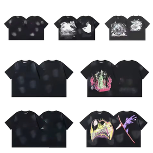 T-shirt Oversize en Coton Décontracté de Haute Qualité, Imprimé Graphique Streetwear Série Hell, Meilleure Vente en Gros - Product Image 2
